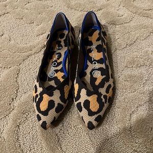 Rothy’s Leopard Pointed Flats